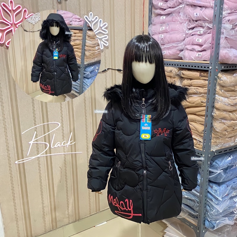 Winter coat for girl mantel musim dingin anak perempuan cewek import salju Mickey kids jaket jacket