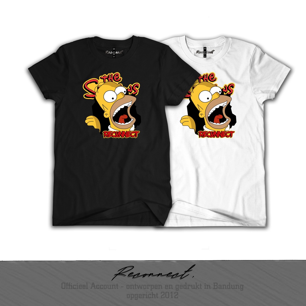 Reconnect Kaos The Simpsons - Gratis Tambah Nama - Unisex Anak / Dewasa