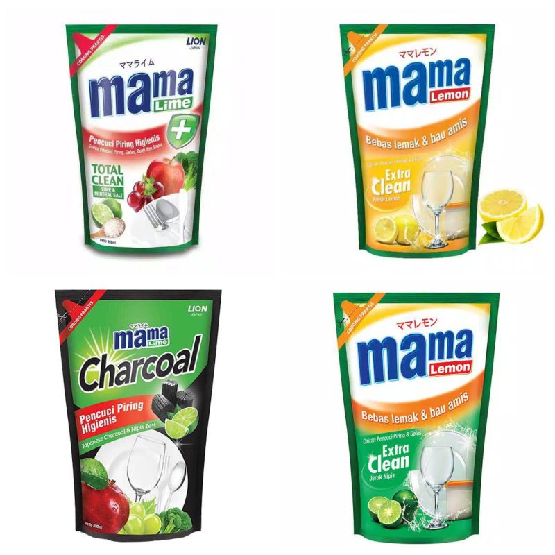 TERMURAH & LENGKAP Mama Lime Total Clean Green Tea Mineral Salt Lime & Mineral Salt Mama Lemon 780ml