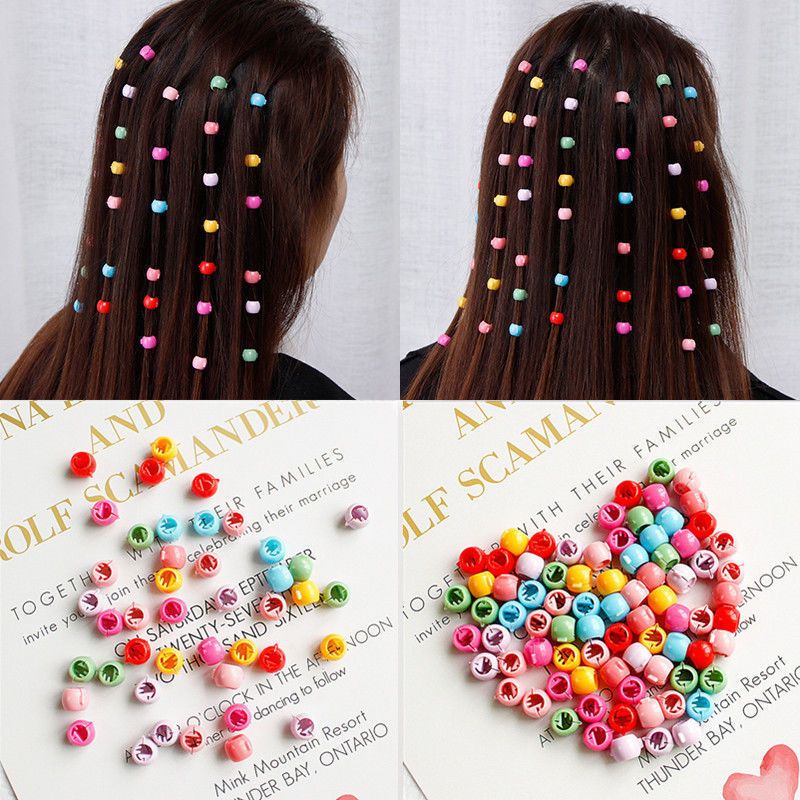 10pcs Jepit rambut mini Bulat-Bulat warna -warni / jepit kecil / jepit bulat