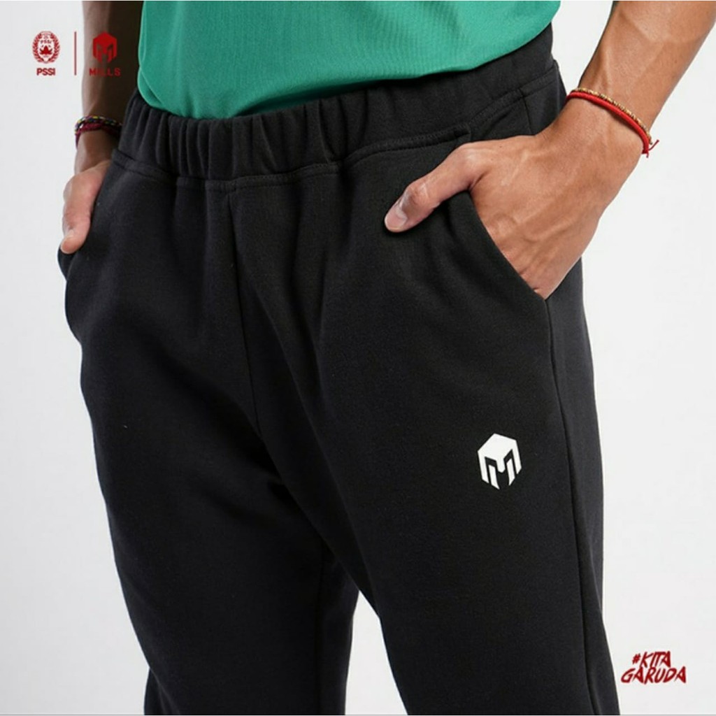 CELANA TRACK PANJANG MILLS 7003GR TRACK PANTS PANTS ORIGINAL BLACK