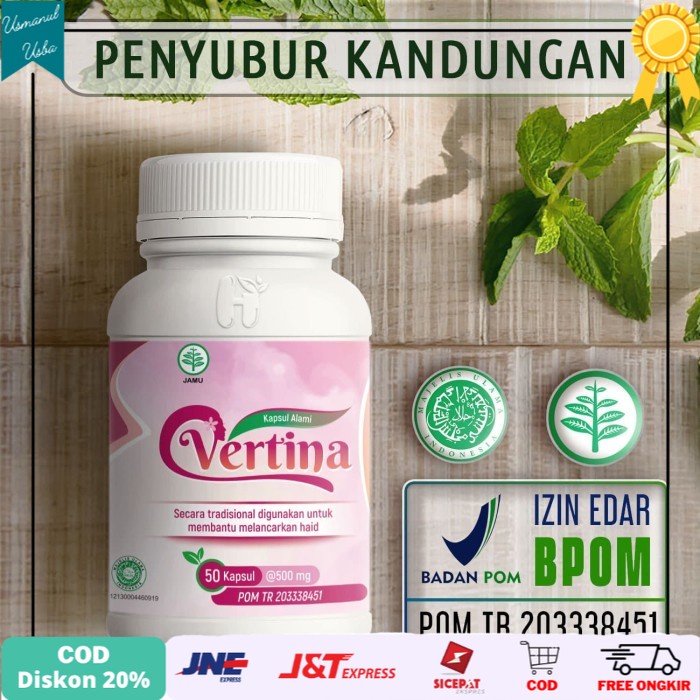 

◾COD◾ VERTINA obat herbal penyubur kandungan cepat hamil program hamil