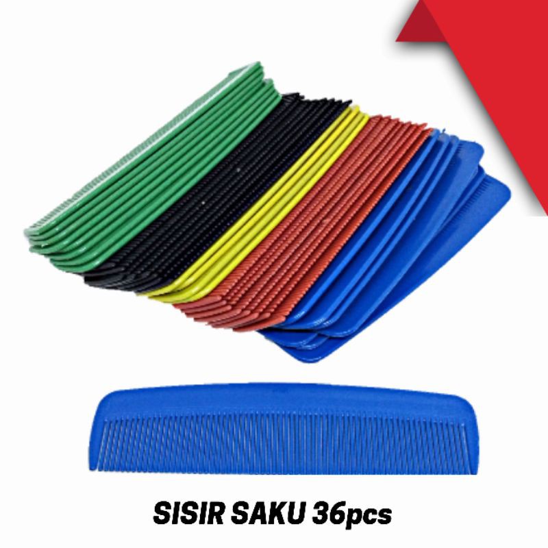 Sisir Saku (36pcs) Sisir Warna Termurah Grosir