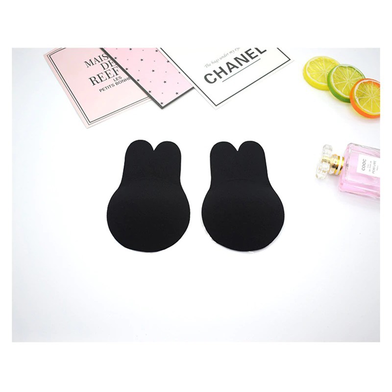 Bra Strapless Push Up Tempel Backless Tanpa Tali Bra Silicone Gel Telinga Kelinci