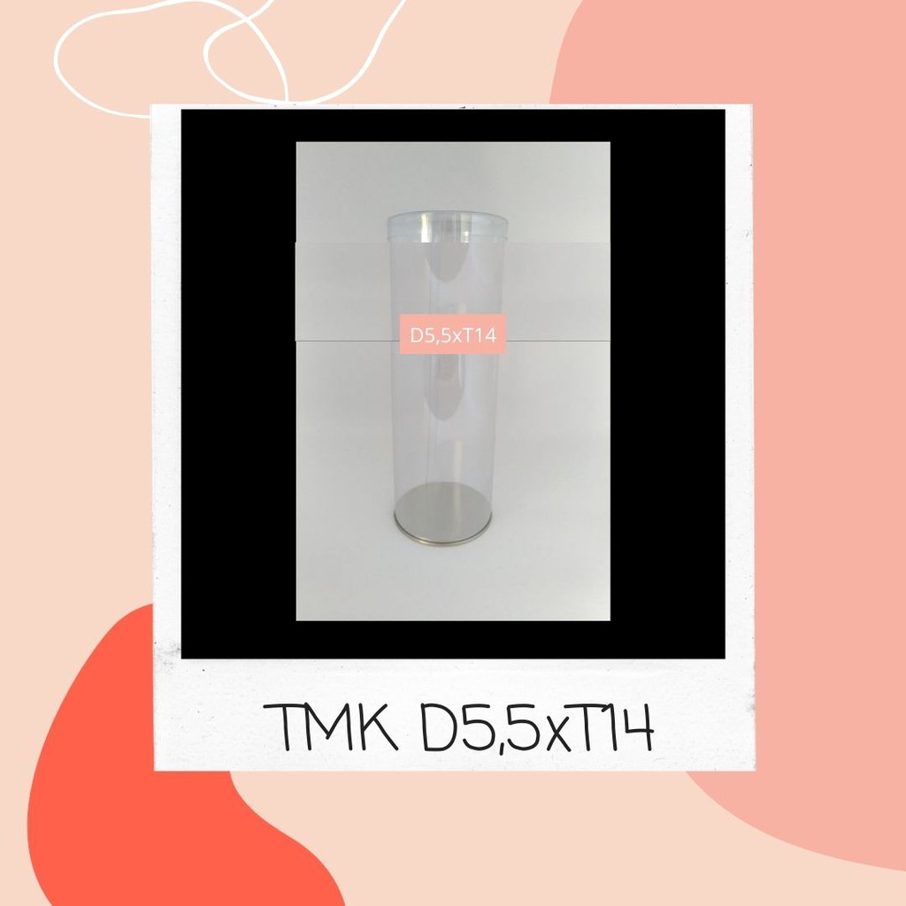 Toples mika kaleng Kecil uk. D5,5xT14 alas kaleng untuk tempat kue