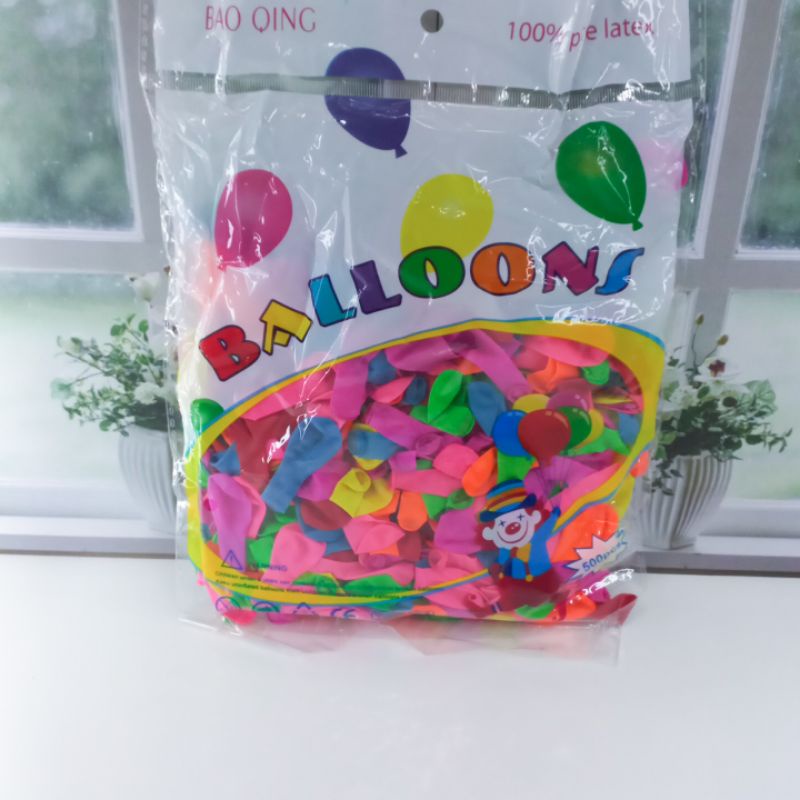 Balon Mini Mungil Isi 500Pcs Balon Kecil Mainan Anak Pure Latek