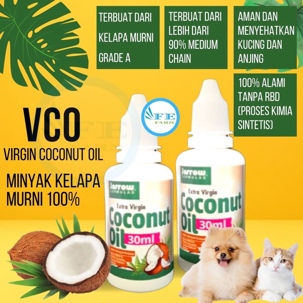 EXTRA VIRGIN COCONUT OIL (VCO) 100% KELAPA MURNI 30ml FEFARM