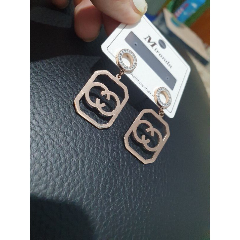 Anting Titanium asli anting giwang titanium Stainless steel Rosegold antt 0