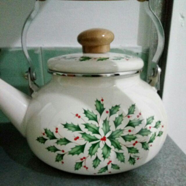 Teko Enamel Motif Daun
