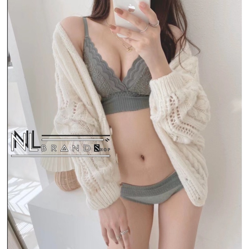 BRA RENDA TANPA KAWAT / Bra Renda  Tanpa Kawat Motif Bunga