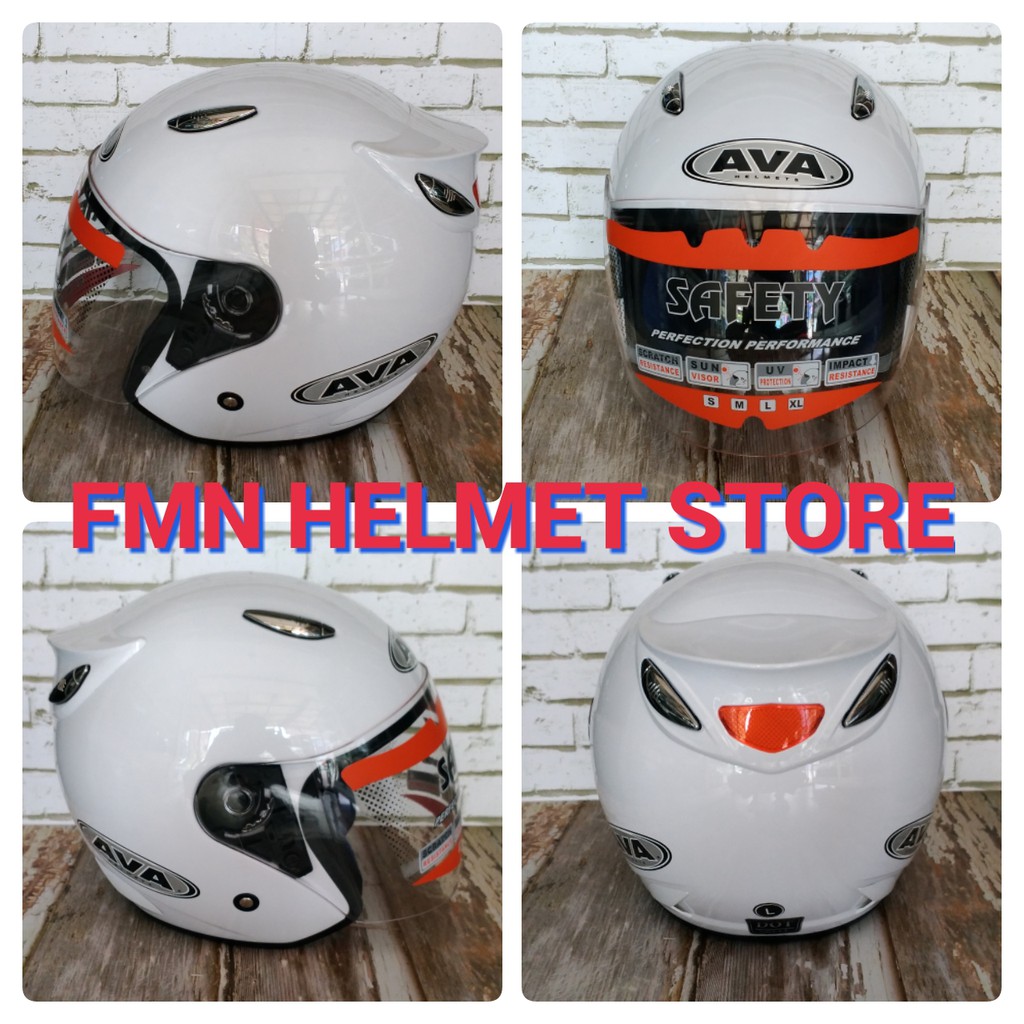 Helm AVA SS7 Centro Half Face Putih