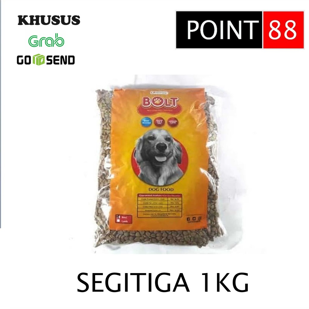 BOLT Dog Segitiga 1kg (Grab/Gosend)