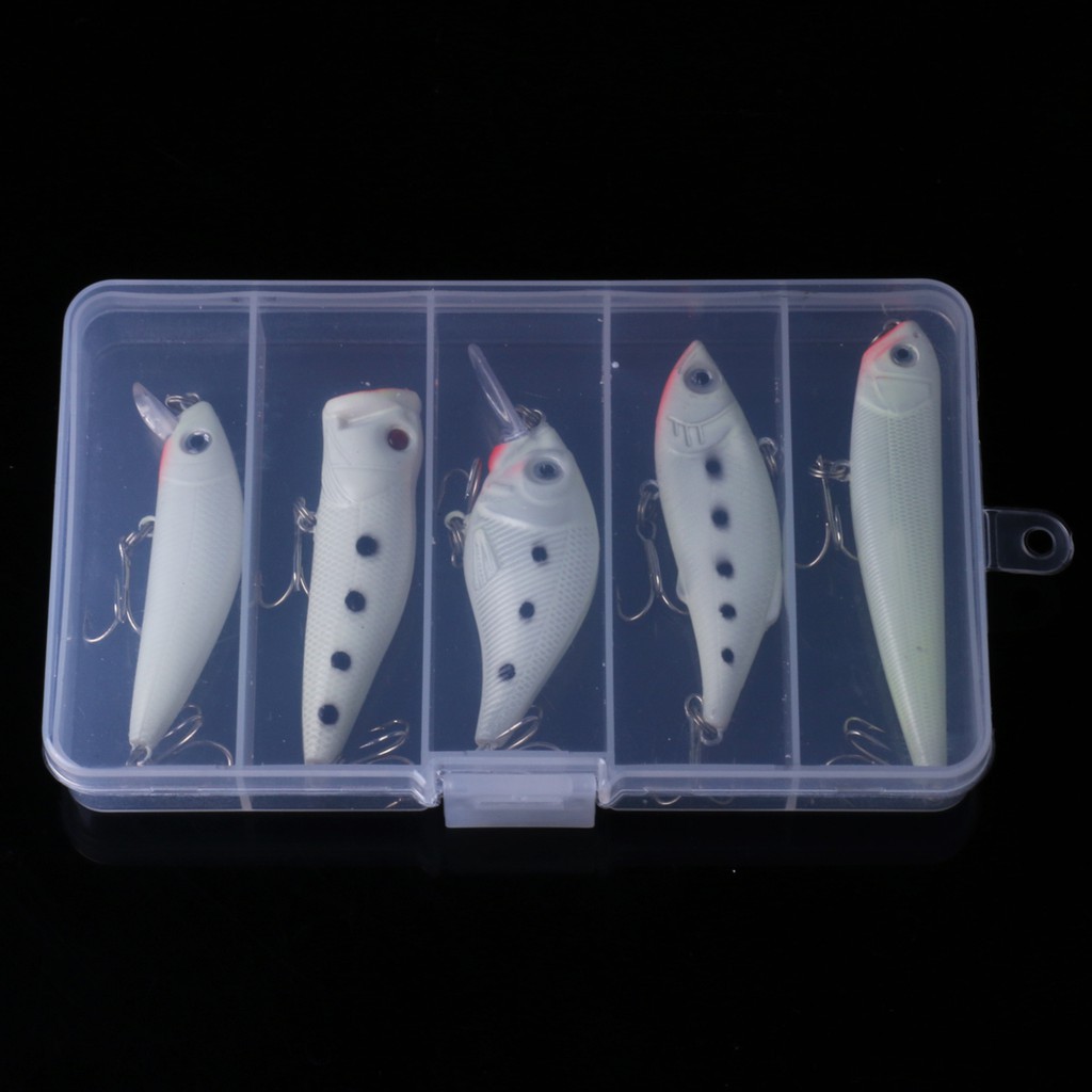 LURE MINNOW GID GLOW IN THE DARK 5PCS