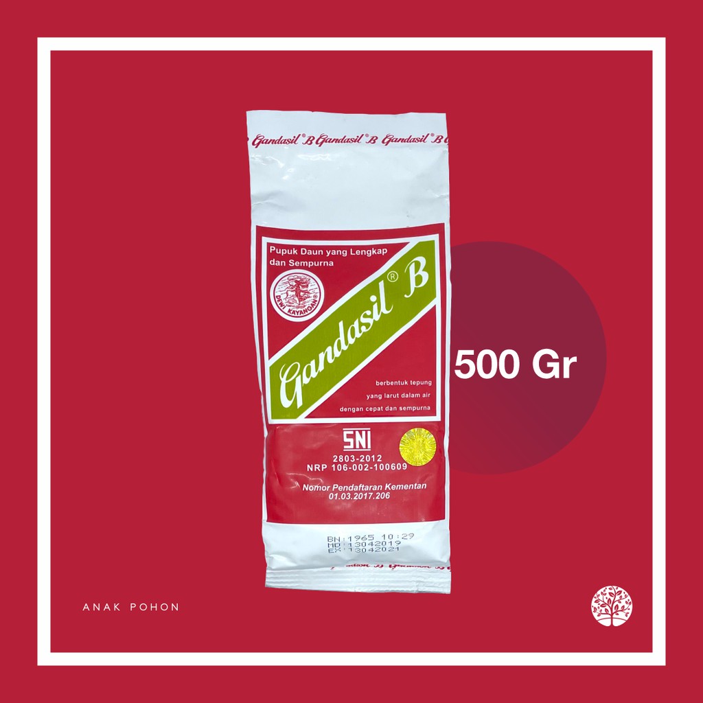 Pupuk Gandasil B (Buah)  - KEMASAN 500 GRAM