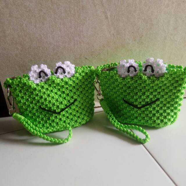 TERLARIS Dompet Mini Keroppi Dompet Tas Tali Kur Model Keroppi Yang Imut Lucu dan Keren