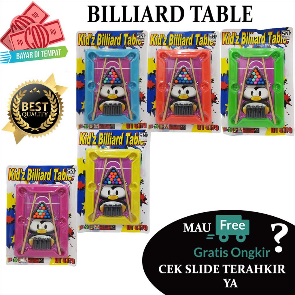 Mainan Billiard Mini / Mainan Bola Sodok Mini Sachet 8779