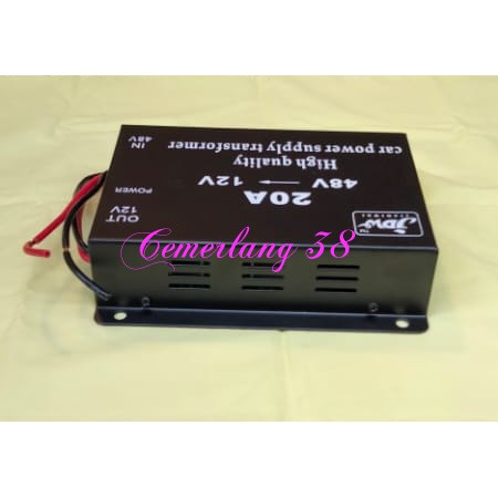 Step Down 48V - 12V 20A Car Power Supply Converter DC 48 V to DC 12 V 20 A Penurun tegangan 20 Amper