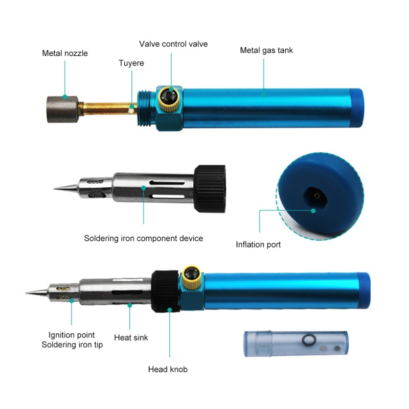 Gas Soldering Iron 3in1 Solder Pena Gas Solder Portable Pencil Solder Welding Pen Burner Soldering Iron Kit Tools Blow