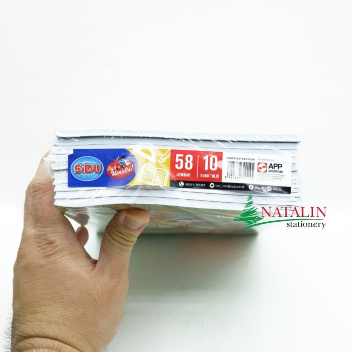 

(BISA COD) Buku Tulis SiDU 58 Lembar isi 10 Buku / SDU EB / ATK Sekolah Anak