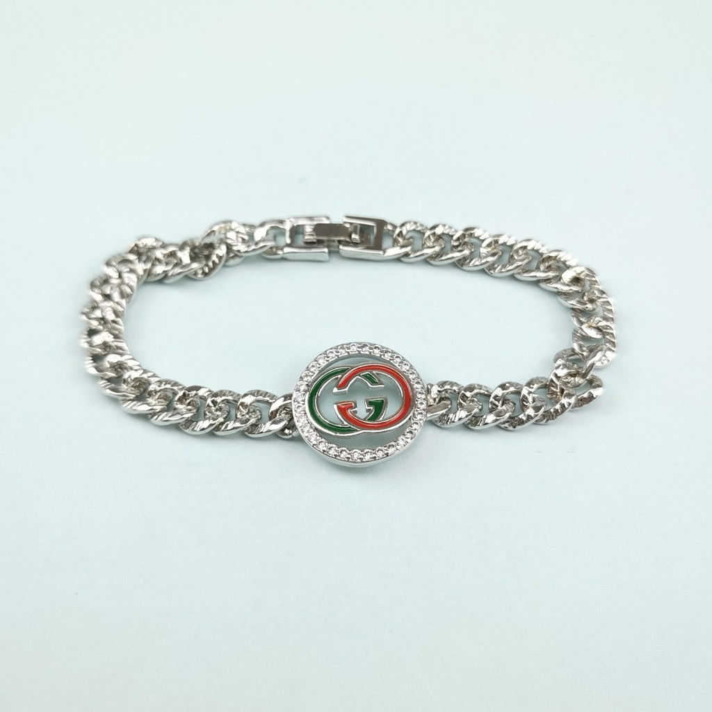 Y088 Gelang Rantai Perak Bulat Aksesoris Wanita Fashion Gelang Imitasi Murah