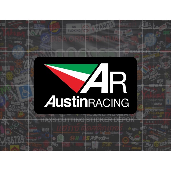 Cutting Sticker Austin Racing Ukuran 9 Cm