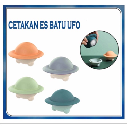 Cetakan Es Batu Coklat Puding Jelly Silikon / Silicon Bulat Besar Bentuk Ufo