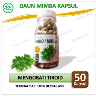 Image of thu nhỏ Daun embo mimba nemm kapsul herbal suplemen kesehatan obat segala benjolan dan penyakit kulit isi 50 #0