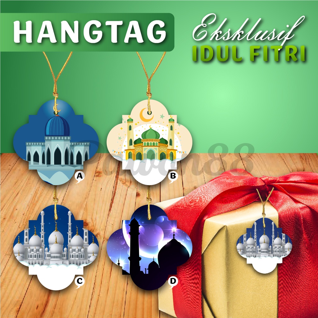 

Hangtag - Hang Tag - Aksesoris Lebaran Idul FItri isi (40 pcs) - HTL3