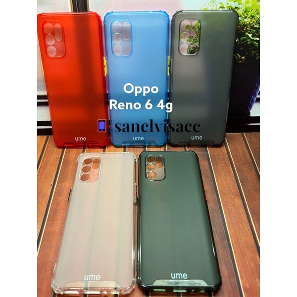 CASE OPPO RENO 6 4G , CASSING OPPO RENO 6 4G SOFT CASE UME MATTE RAINBOW