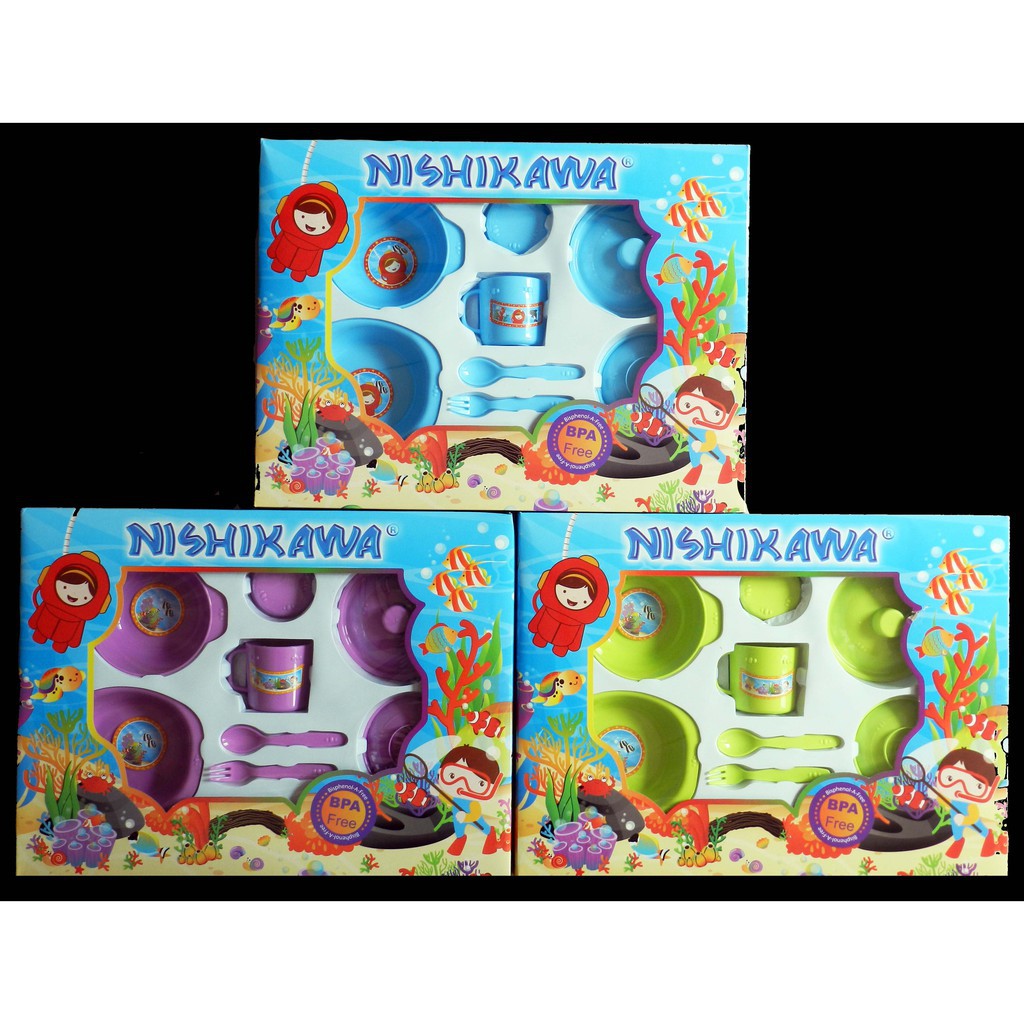 FEEDING SET NISHIKAWA BESAR - SET PERALATAN MAKAN BAYI