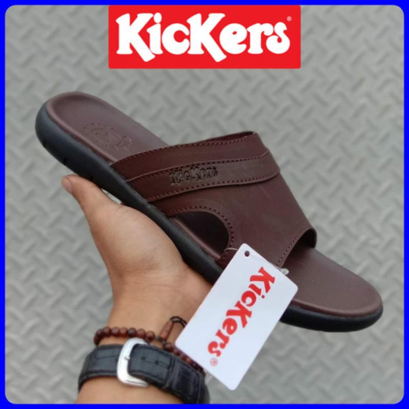 sandal kickers pria kulit asli Sandal casual. Sandal pria. Sandal kulit. Sendal pria. Sendal kickers
