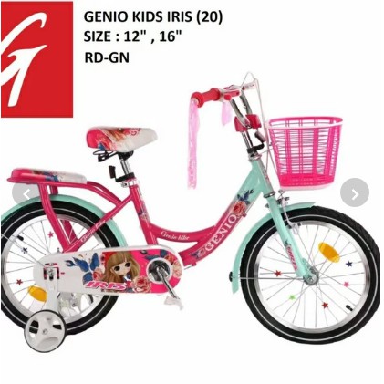 Sepeda Anak PEREMPUAN Genio Iris 16 inch Sepeda Mini Genio Iris