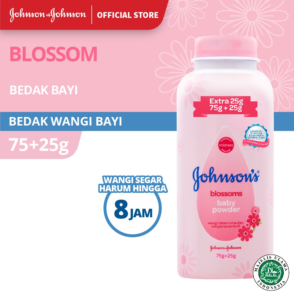 Johnson's Baby Powder - Bedak Bayi Extra Fill 75+25gr