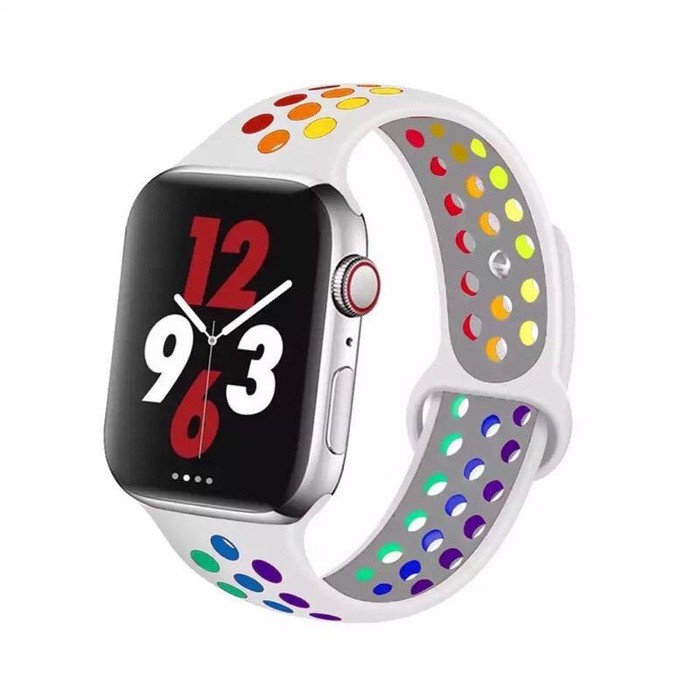 Rainbow Nike Strap Apple Watch 38mm 40mm 42mm 44mm Pride Edition