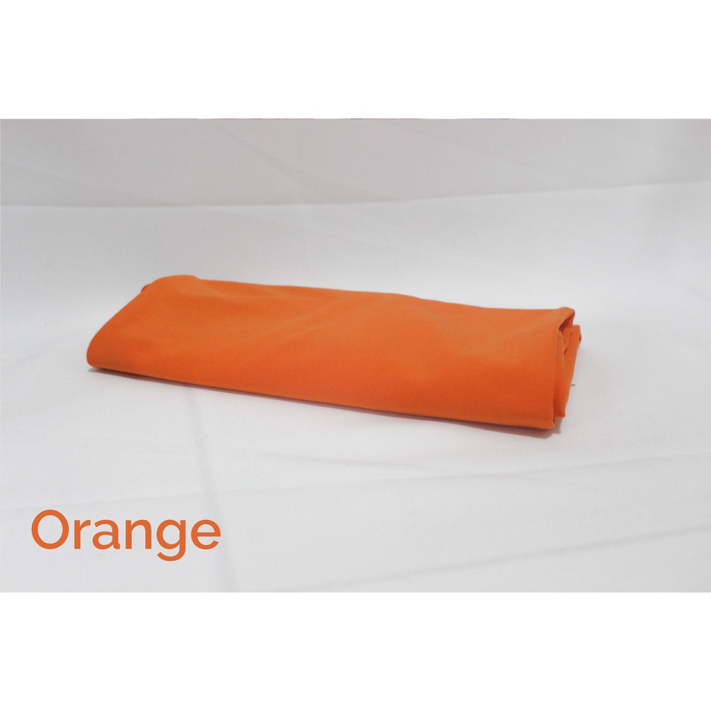 Hijab Sport Kerudung Olahraga Volly Sehari-hari Bahan Jersey-Orange