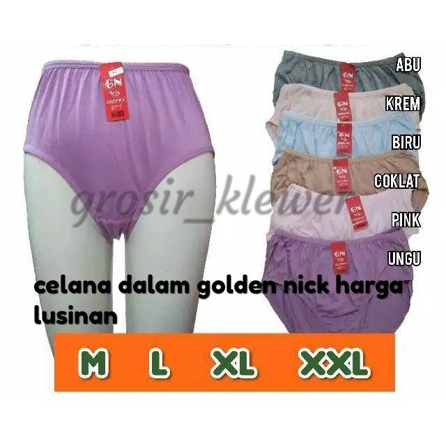 12 pics Celana dalam golden nick harga lusinan //grosir golden nick murah