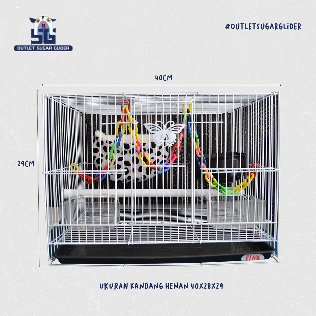 SPESIAL PAKET KANDANG SUGAR GLIDER 40CM