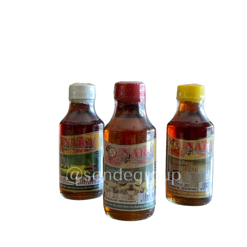 Madu Nara - Madu Super Beepoleen -  Royal Jelly - Madu kelengkeng - Nektar Alam Nusantara