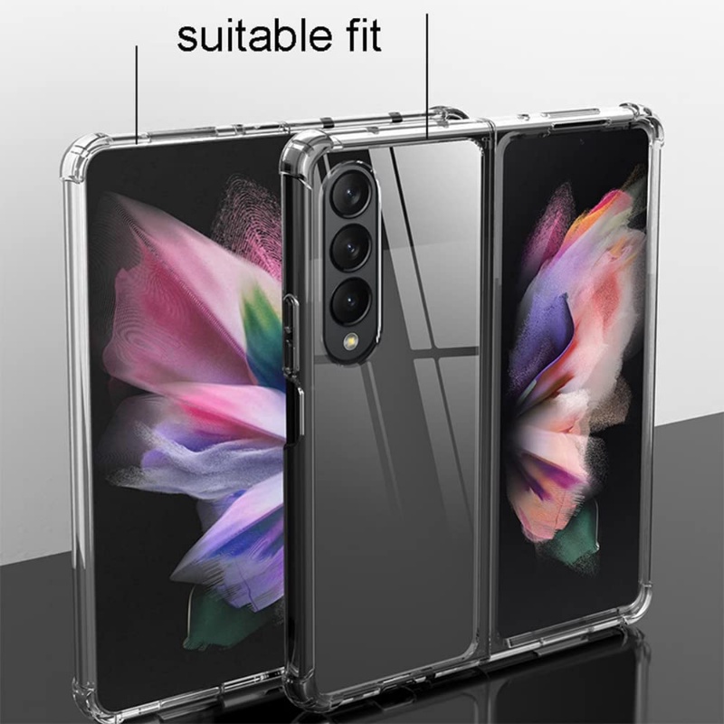 Case Pelindung Transparan Shockproof Ultra Tipis Untuk Samsung Galaxy Z Fold 4