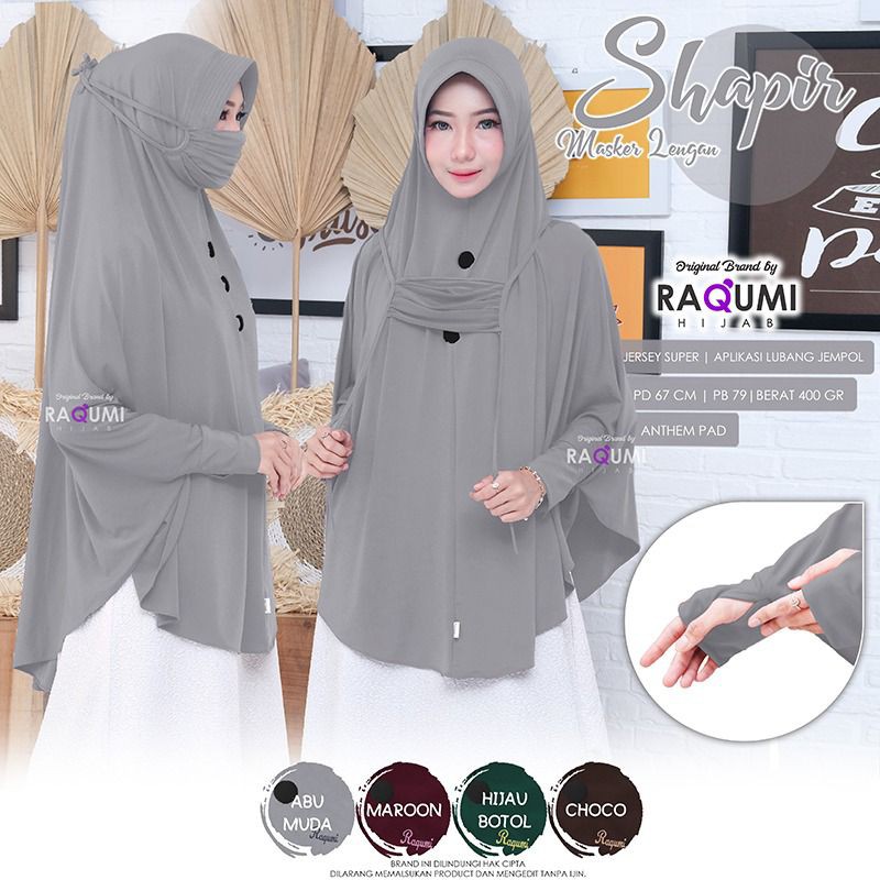 Raqumi Hijab | Shapir Masker Lengan