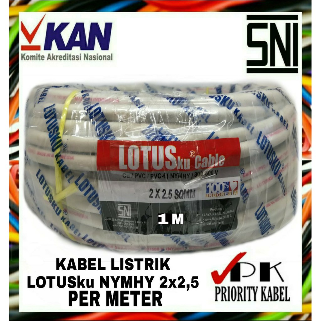 Kabel LOTUSku NYMHY 2x2,5 2x2.5 (Per Meter)