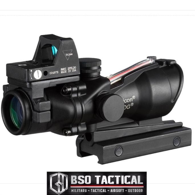 Trijicon ACOG 4x32 RMR Tactical Fiber Optic Rifle Sight Airsoft Scope