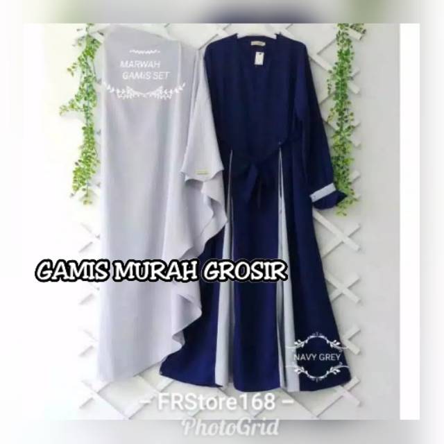 Gamis Syar'i Marwah/GAMIS MURAH/GAMIS GROSIR