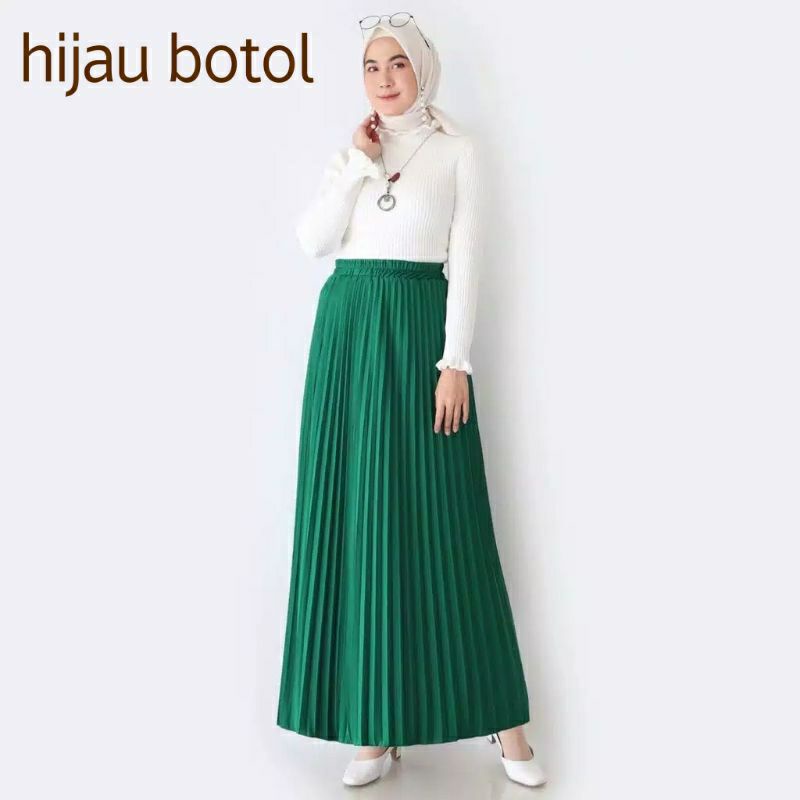 Rok plisket klok premium/rok plisket lipatan besar(part 3)