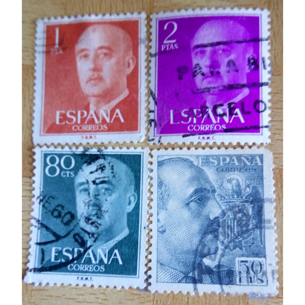 

4 Perangko Spanyol espana