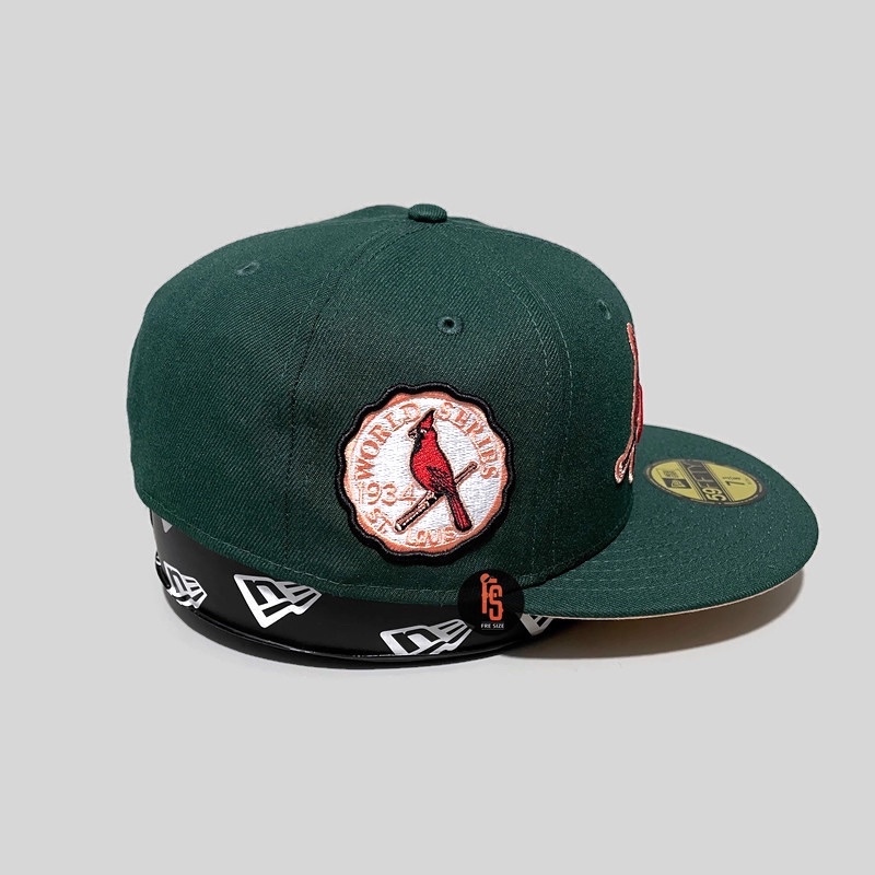 TOPI NEW ERA ORIGINAL 5950 WS 1934 SAINT LOUIS CARDINALS R GREEN UV PEACH