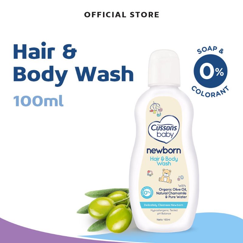 Cussons Hair &amp; Body Wash New Born 100ml