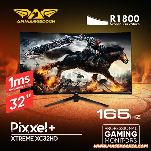 Armaggeddon Pixxel+ XC32HD-S Curve Gaming Monitor 32″ 2ms 165Hz - NON ADJUST STAND