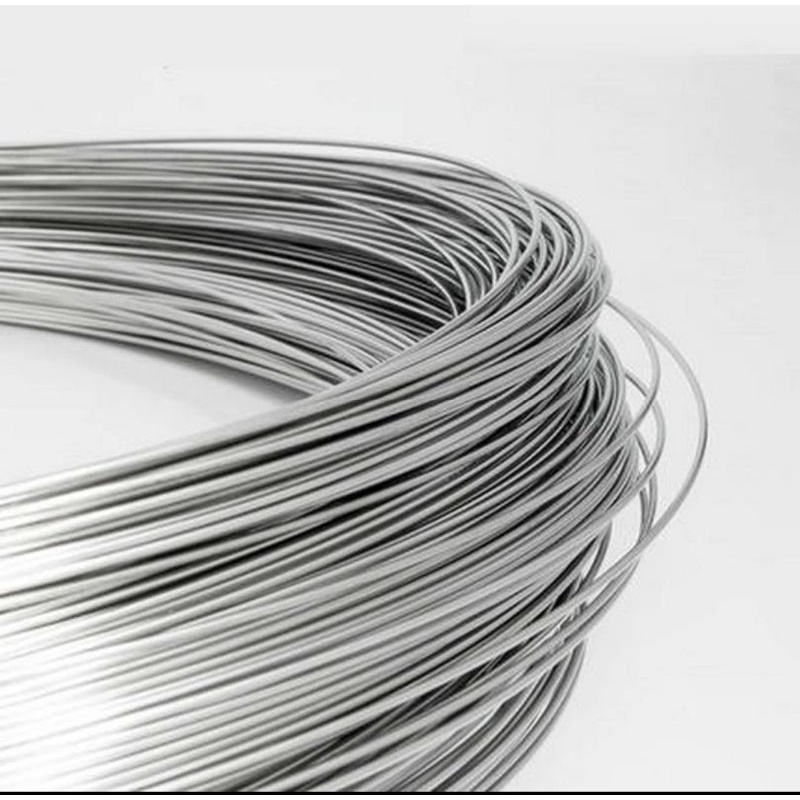 Kawat Putih / kawat bunga / kawat bendrat putih stainless 1 meter