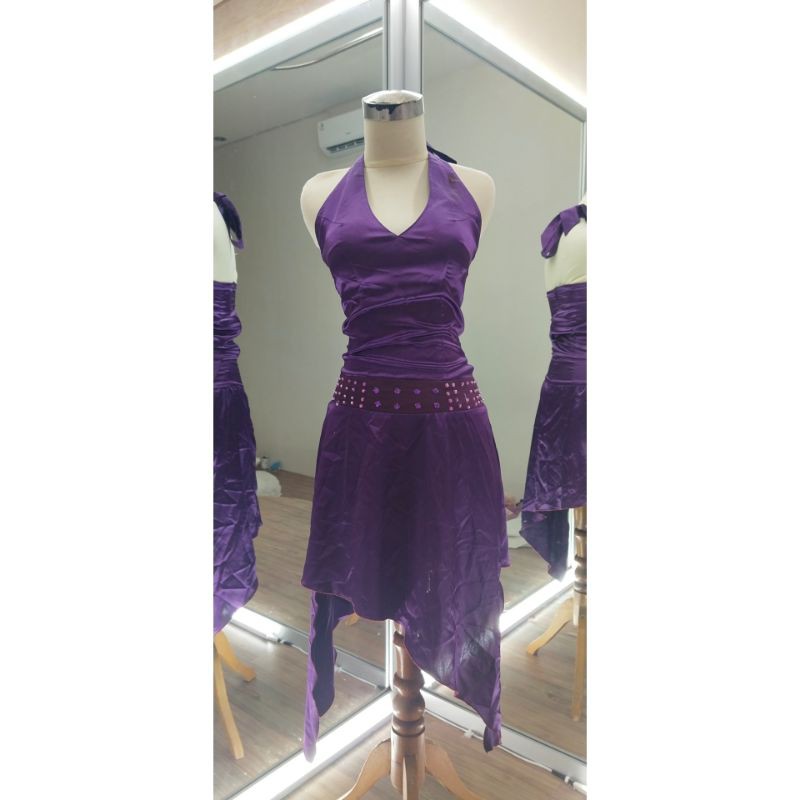 [GRATIS ONGKIR] Gaun pesta ungu 07 / gaun pesta second /gaun pesta preloved